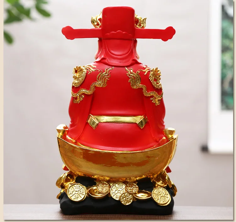 Фото GOOD LUCK HOME SHOP Company открытый эффективный талисман Деньги Рисунок Бизнес угощение удачи Золото CAI SHEN Статуя Бога богатства №3