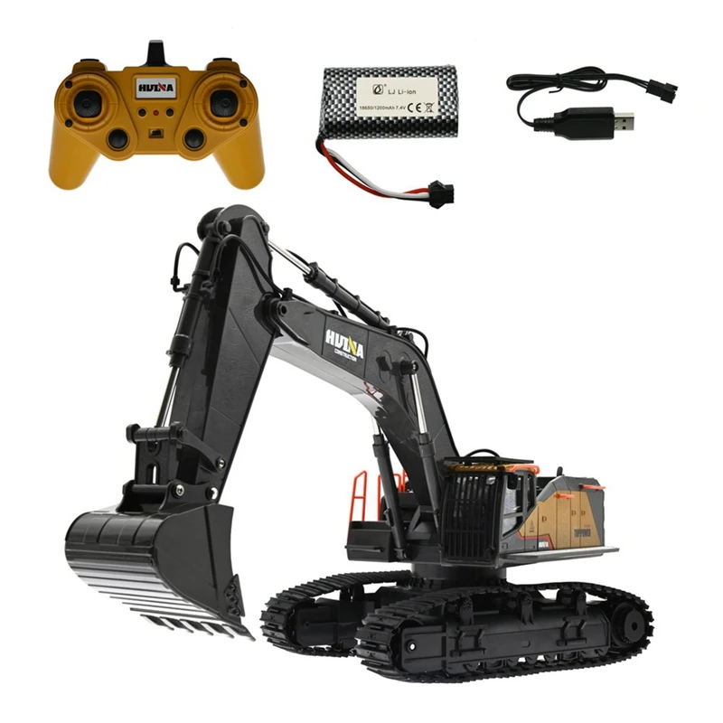 

-Huina 1592 592 1:14 Scale 22 Channels 2.4Ghz Latest RC Excavator,Remote Control Toys