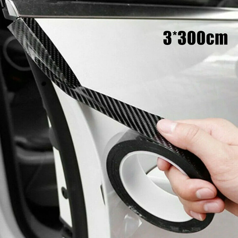 

Car Stickers Carbon Fiber Door Sill Protector Anti-Scratch Trunk Protective Strip Threshold Protection Bumper Film Car Styling