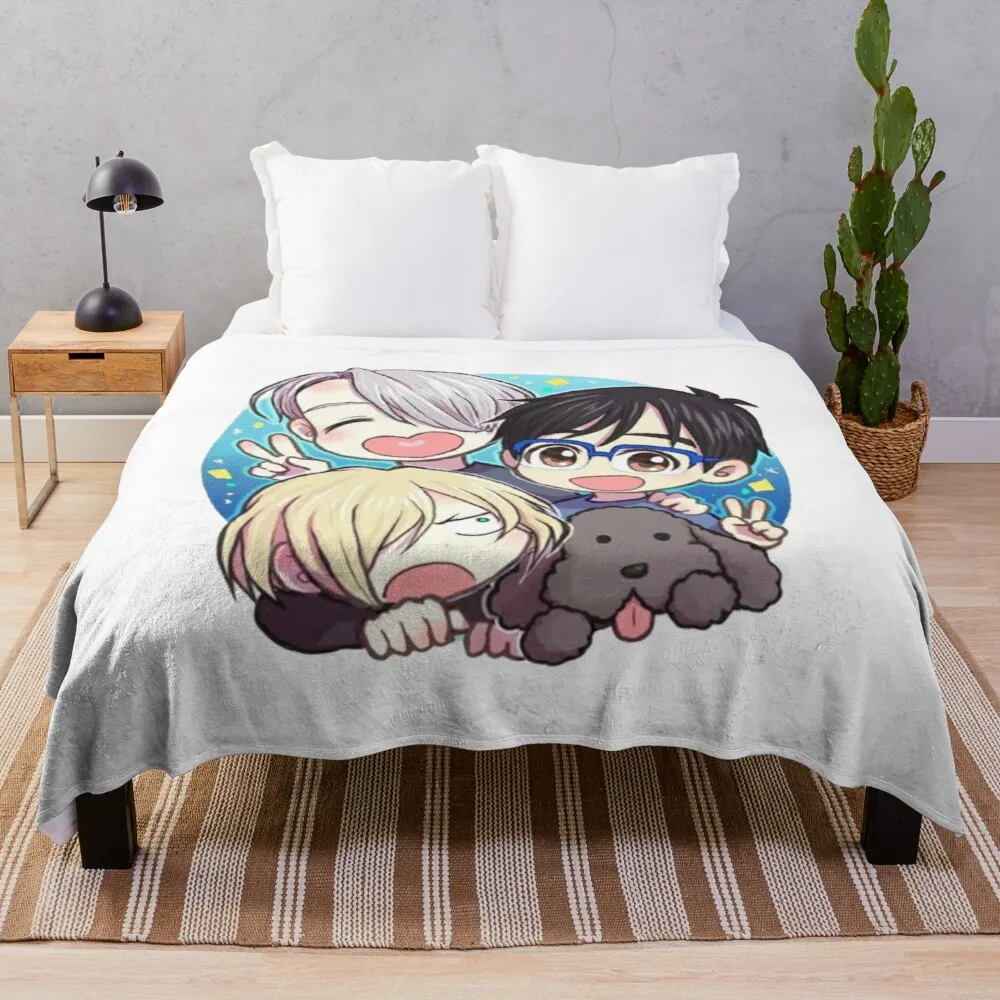 

Комплект постельного белья Yuri On Ice, модное пушистое одеяло, одеяла