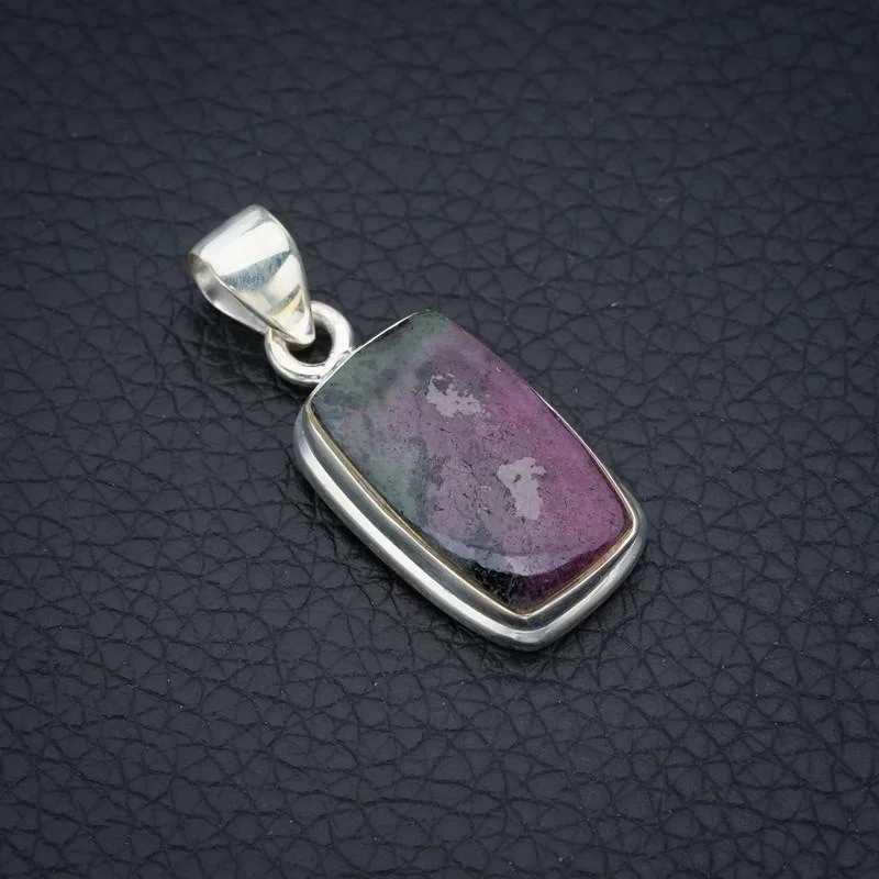 

StarGems Zoisite Handmade 925 Sterling Silver Pendant 1.25" F4652