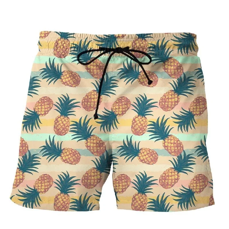 Модные короткие брюки в гавайском стиле мужские Повседневные крутые пляжные