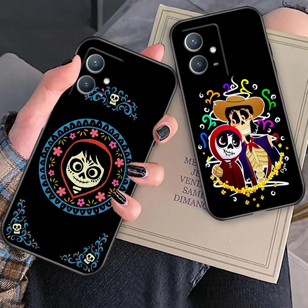 

Disney Cute Funny Coco Anime Cartoon Case For Huawei P50E P50 P50Pocket P40 P30 P20 P10 Pro Plus Lite 2021 2020 2019 2018 Cover