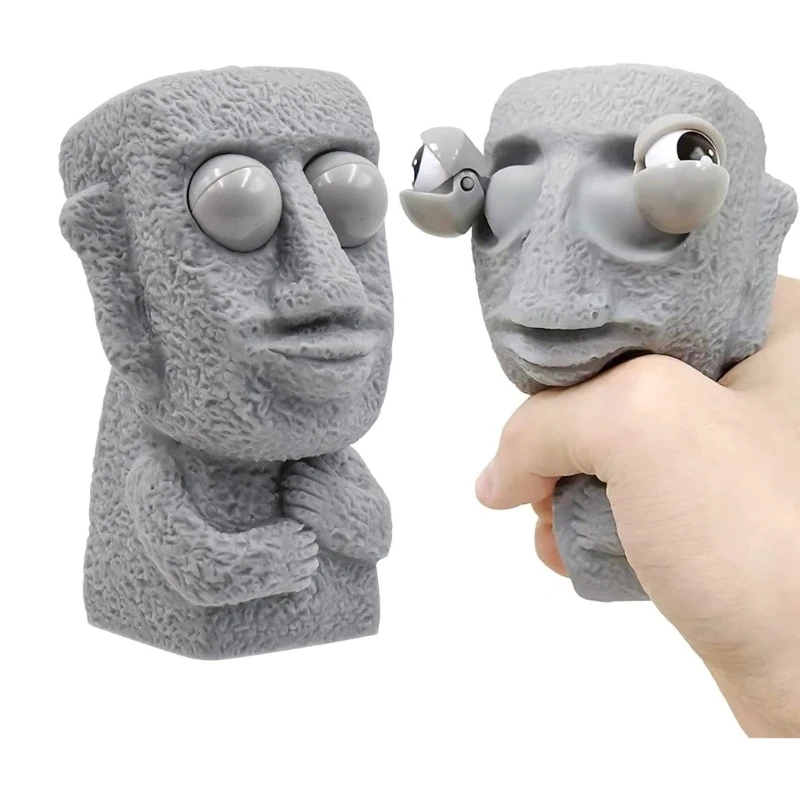 

Anti-Anxiety Squeeze Toy for Adult Fidgets Rock Man Practical Joke Props Pinch Toy for Boys Girls Autisms TherapyGift