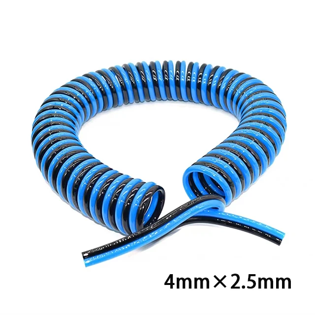 

Полиуретановая трахея из полиуретана, двухрядная, двухцветная, с боковой стороны, пружинная трубка, спиральная трубка, телескопический шланг, автоматическая трахея