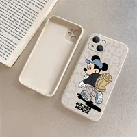 phone case 11 mickey cartoon white for iphone 13 12 11 pro max 7 8 plus xr xr xs max 6 6s se cover luxury funda silicone cover