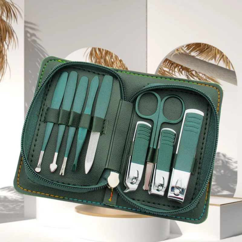 

Stainless Steel Nail Clippers, Manicure Set, 9 Pieces, Nail Clippers, Pedicure Clippers