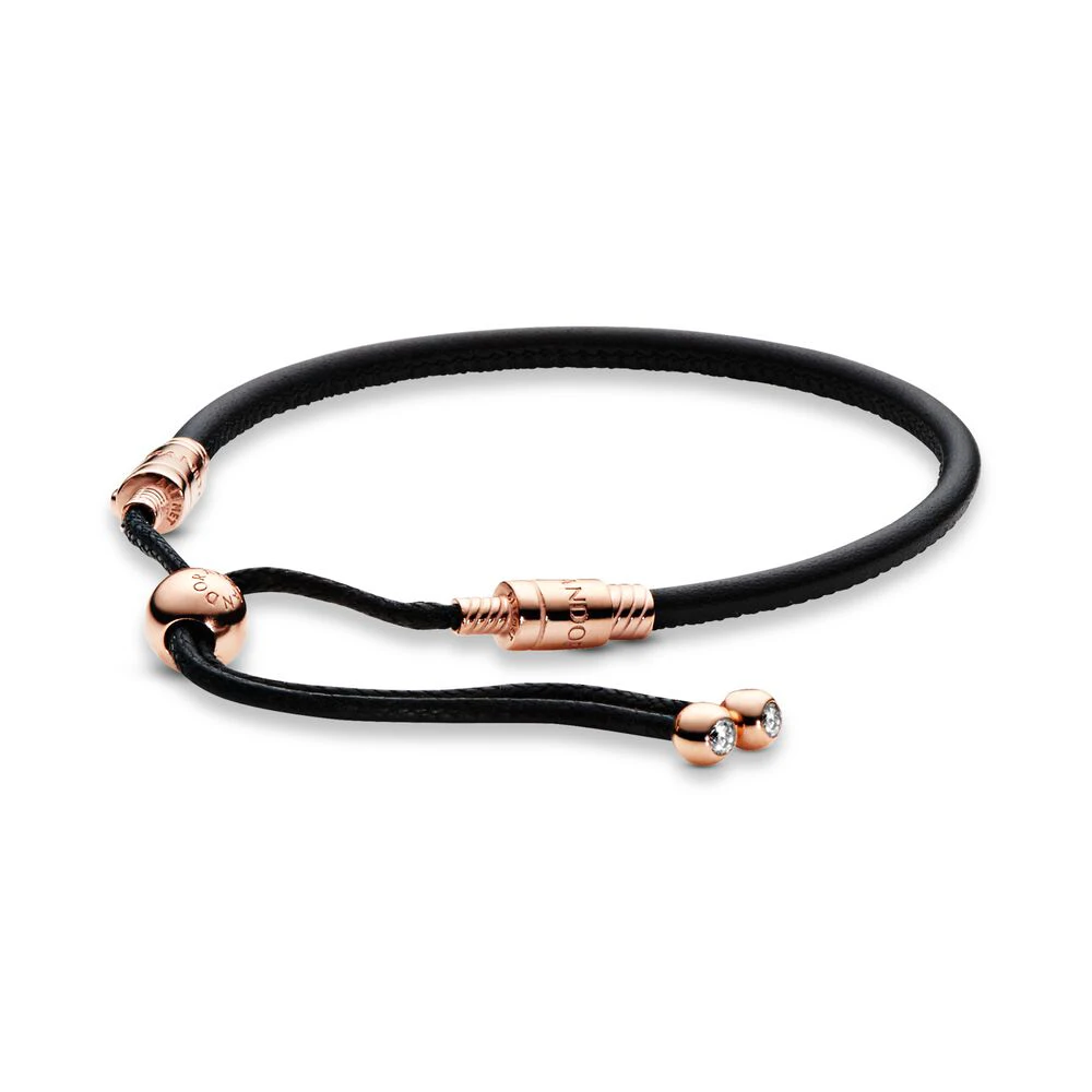 

2022 Jewelry For Women Fit Original Pulseras Plata Bangle DIY Charms 100% 925 Sterling Silver Leather RopeBeads Bracelet