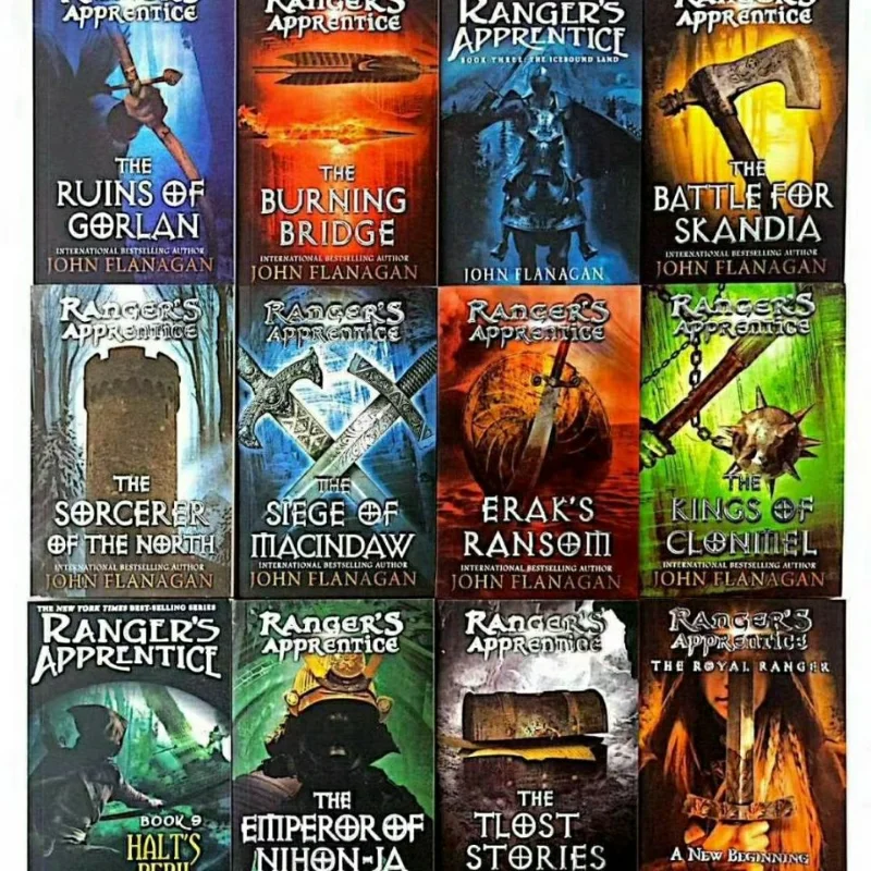 12 Books Of Ranger'S Apprentice Fantasy Novels By John Flanagan