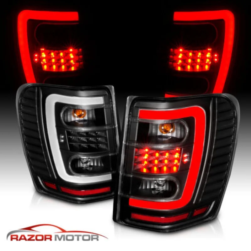 

[LED C Φ Bar]1999-2004 для Jeep Grand Cherokee, Черная задняя Тормозная фонарь, пара