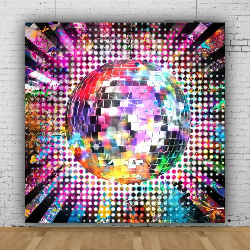 Фон для фотосъемки с изображением бальной комнаты ночного клуба неоновой музыки