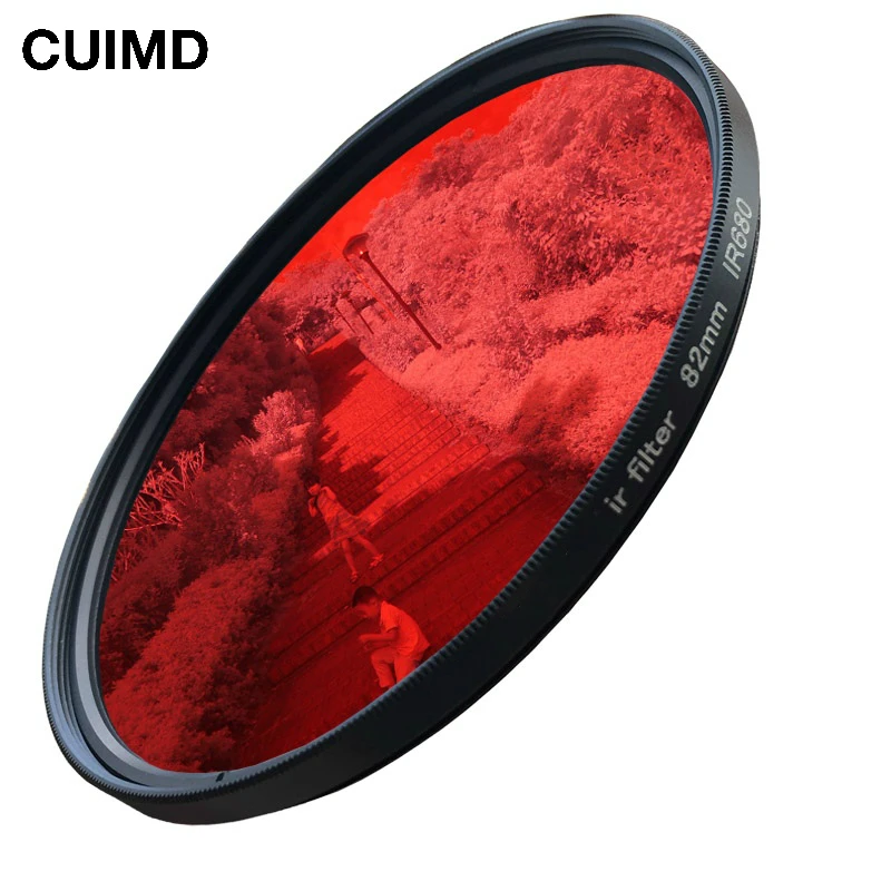 Фильтр объектива для фотоаппарата RYH 52-82 мм Ir680 Ir720 Ir760 Ir850 Ir950 инфракрасный ИК-фильтр 720 нм
