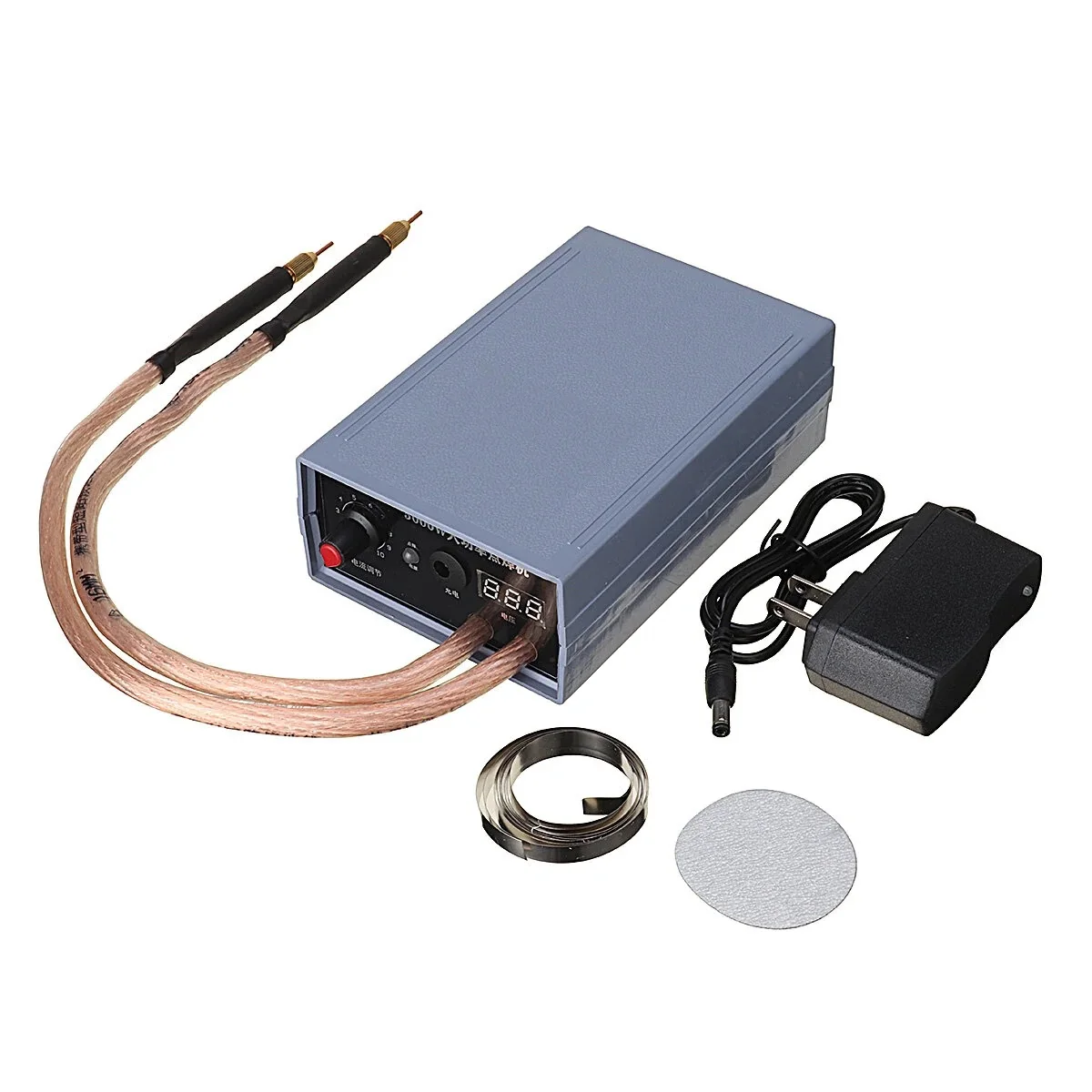 

Machine Spot Welder 1*Nickel Strip 1 Meter 1xcharger 5000W Automatic 1 X Main Unit 1* Round Sandpaper High Power