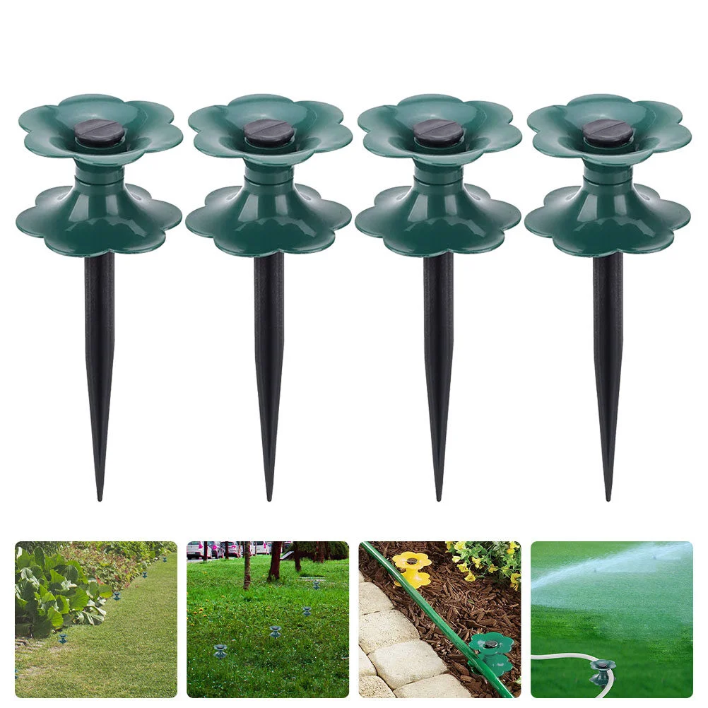 

4 Pcs Tube Reel Guide Wheel Heavy Duty Hose Long Plastic Spike Winding Pipe Wheels Versatile Stand Protecter Pvc