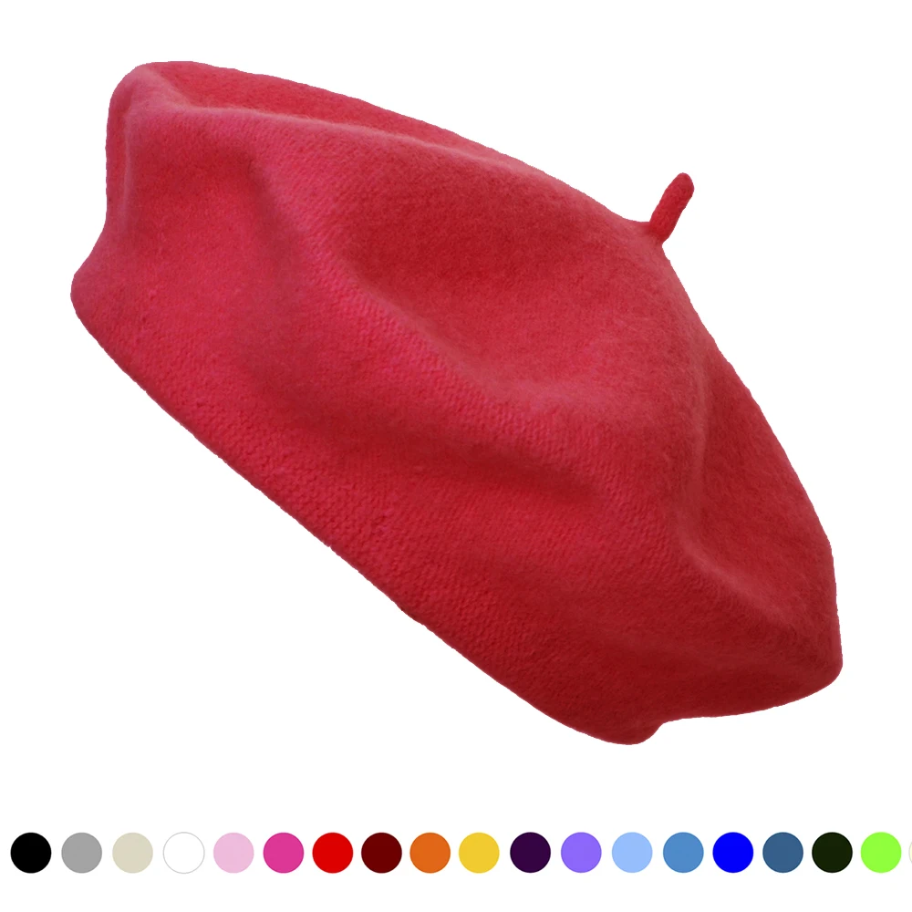 

60% шерстяной Французский Берет, Женская Шапка-бини в стиле художника, шапка на осень и зиму, шерстяные плотные береты, шапка для женщин