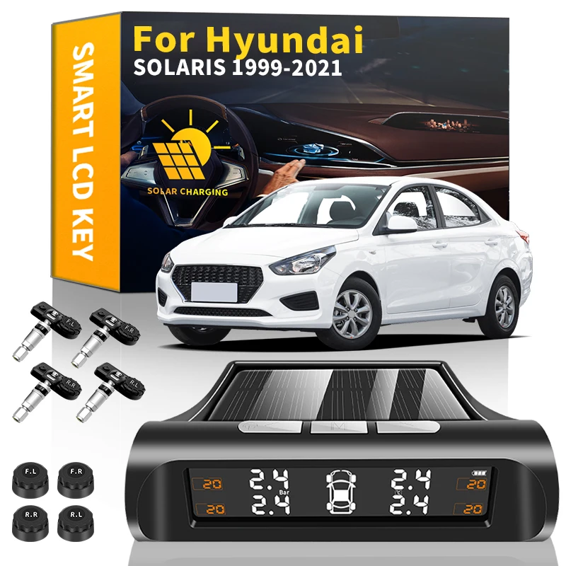 

Система контроля давления в шинах Hyundai SOLARIS 1999-2021, на солнечной энергии