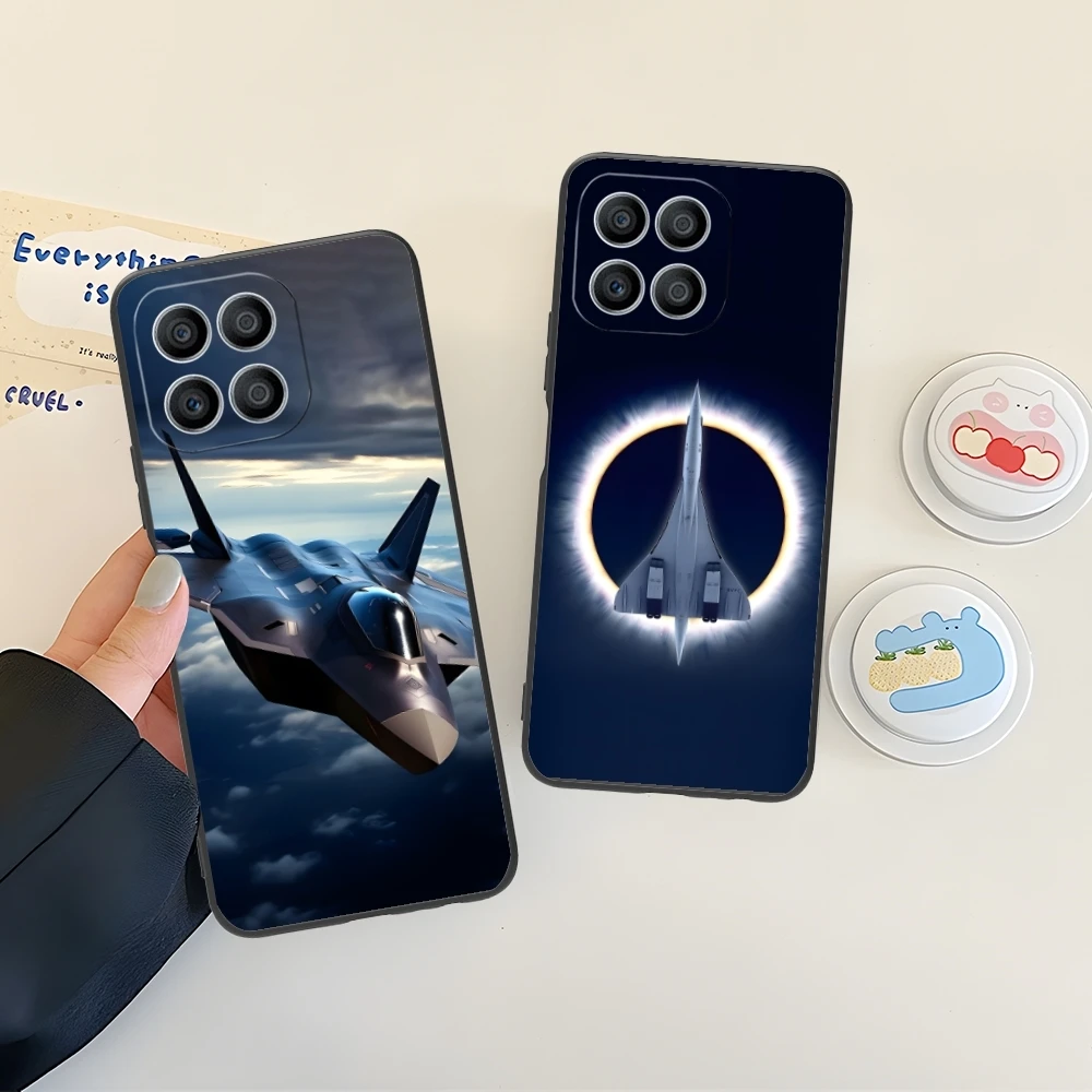 Чехол для мобильного телефона AirForce Plane Huawei Honor 90 80 70 60 50 30 20 10 9 8 7 Pro S SE Lite 5G Черный