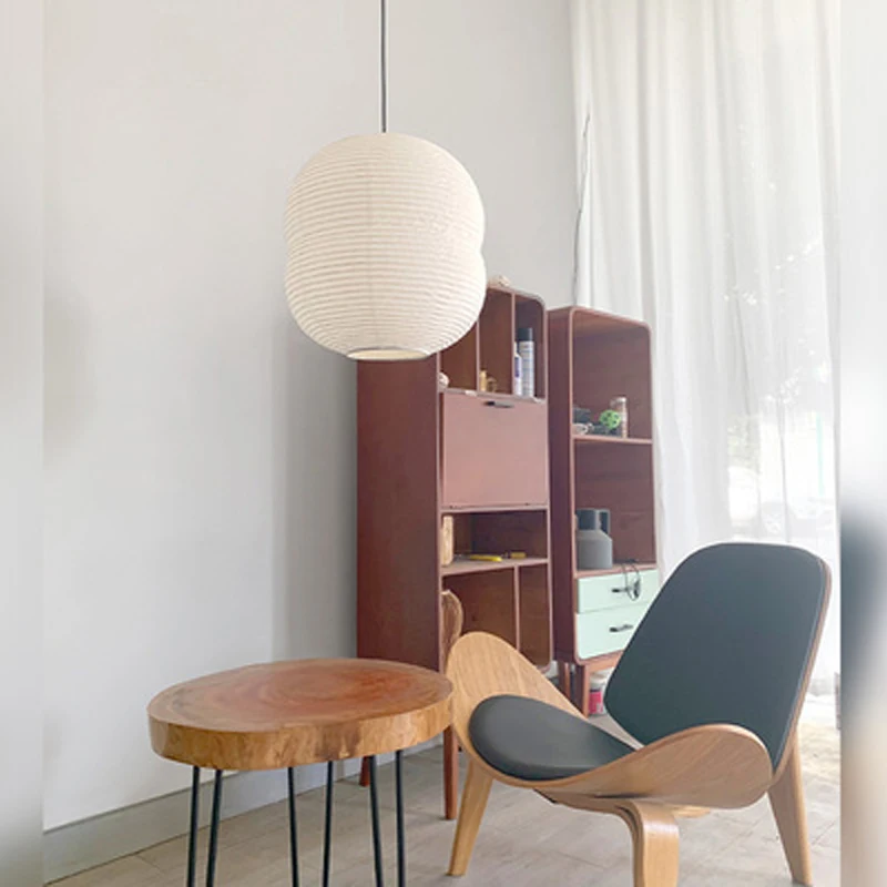 Японский дом для проживания в семье бумажные подвесные светильники вилла люстра