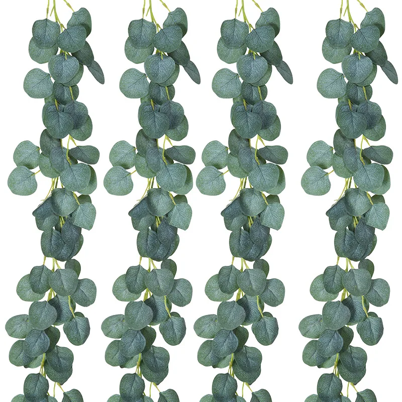 

200 см имитация зеленого ротанга украшение для свадебной вечеринки искусственный эвкалипт лоза венок завод DIY сад украшение дома