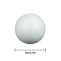 6 12cm modelling polystyrene foam balls white craft balls diy hand painted gifts accessory wedding celebrations event supplies