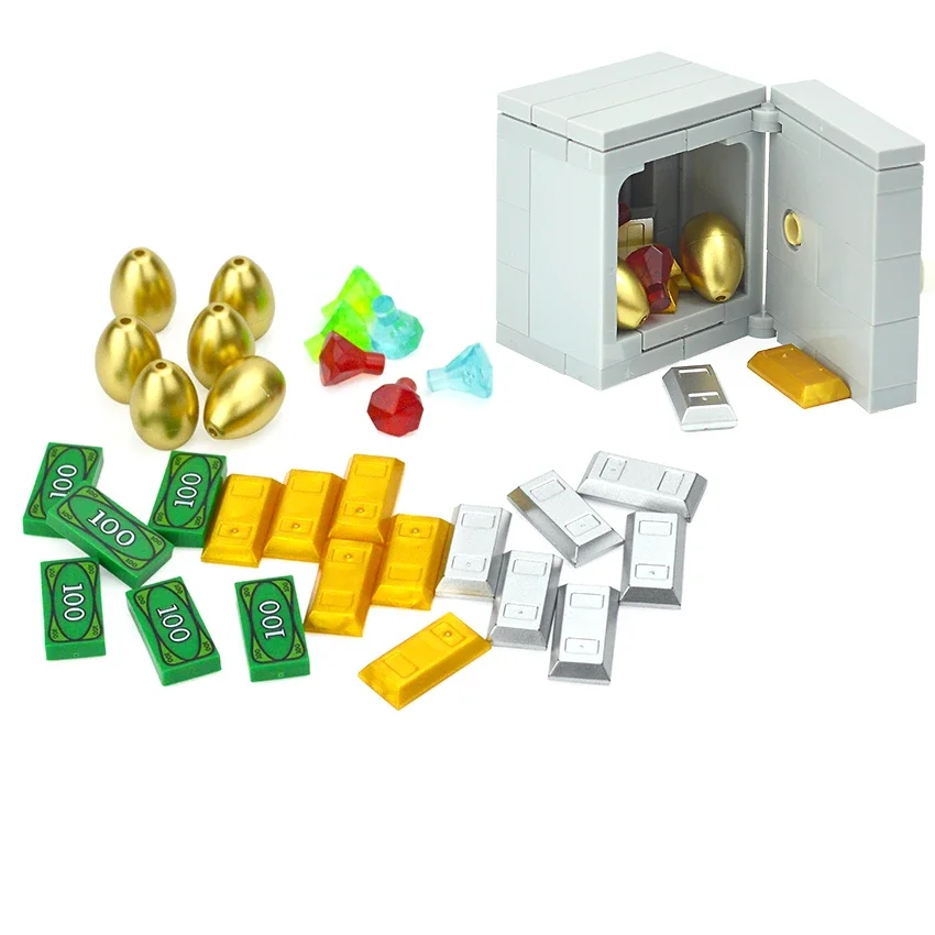 Moc Коробка С Сокровищами монета алмазная руда золото серебро наличные деньги