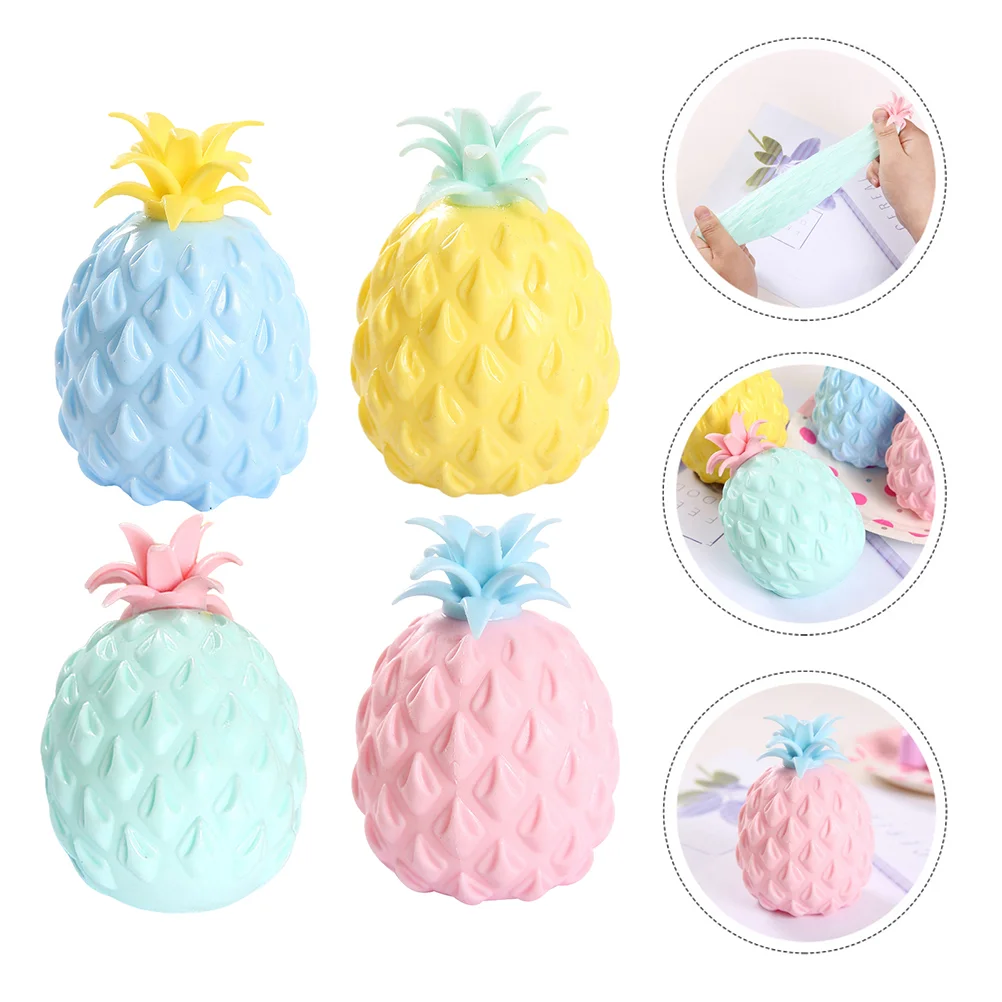 

Stress Toys Pineapple Fruit Toy Squeeze Fidget Decompression Anti Gum Slow Hand Figurine Diy Miniature Sets Favor Party Novelty