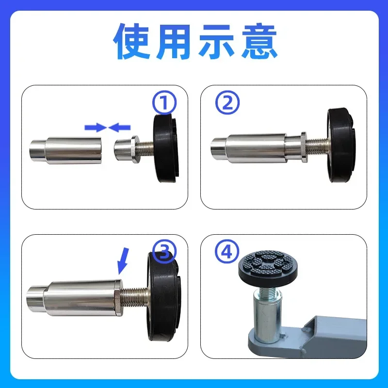 Car Lift Rubber Pad tray Heightening Feet Plus High Leg Pads Solid Accessories