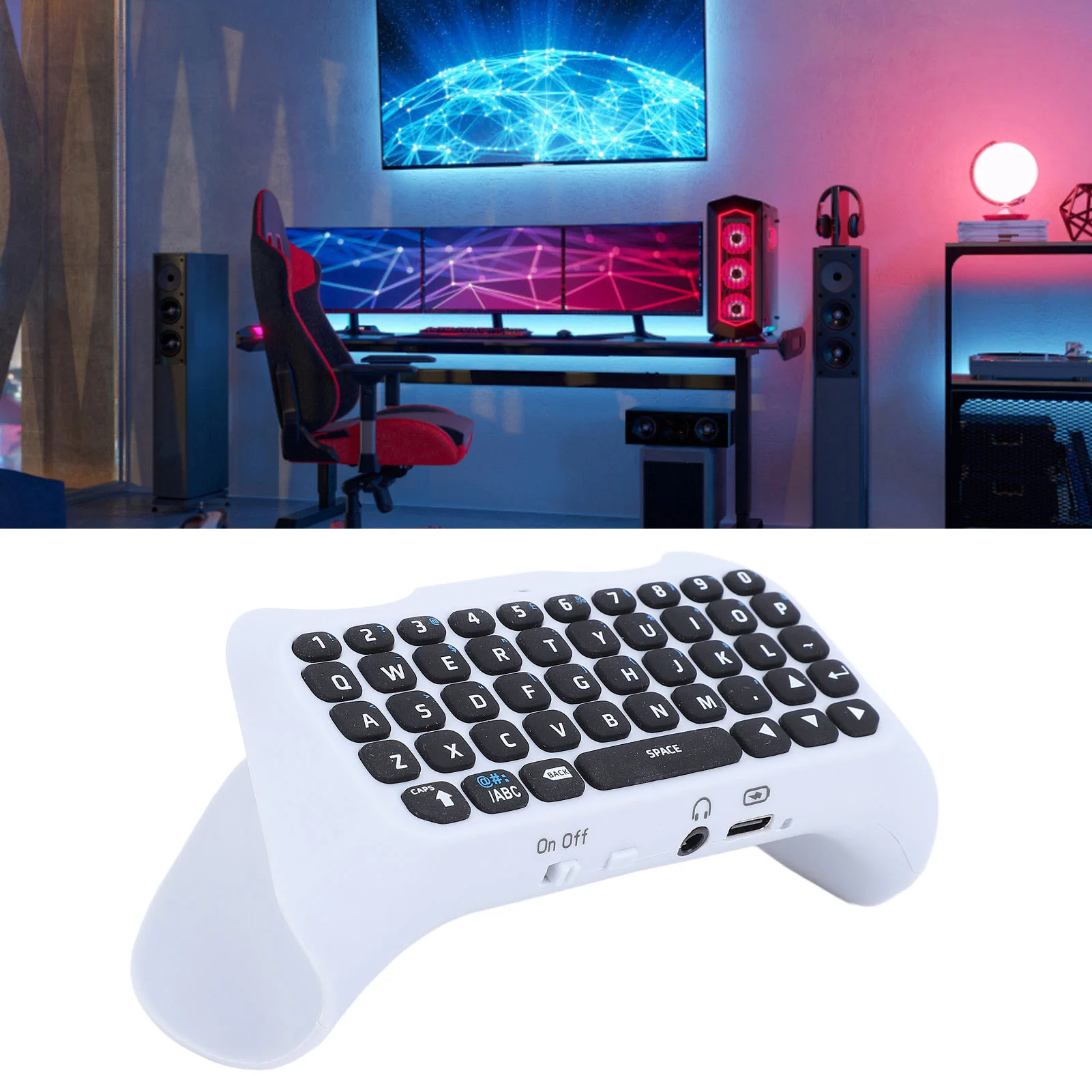 Клавиатура беспроводного игрового контроллера Встроенный динамик