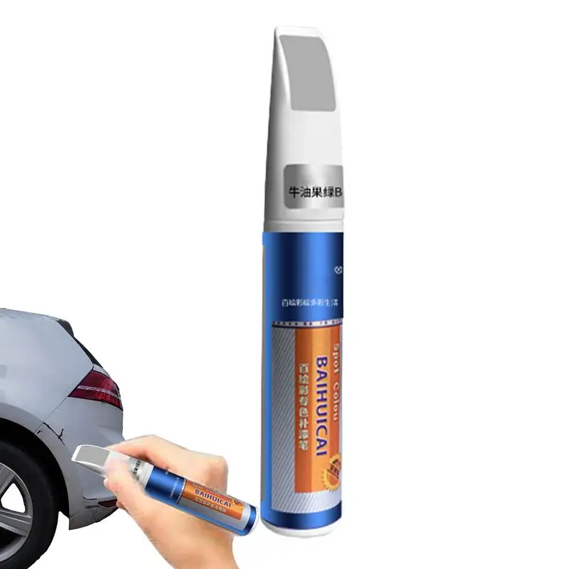 

Car Paint Pen For Scratches Grey Quick Blemish Fix For Deep And Minor Scratch Weather Resistance Automotive Exterior Accessories