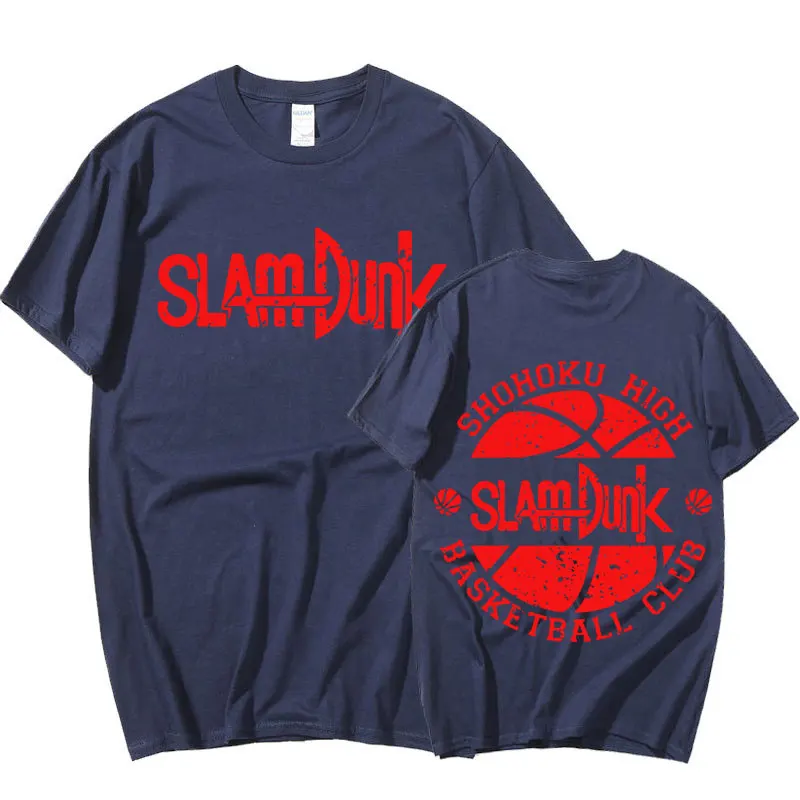 

Japanese Fashion Anime Slam Dunk T-shirt Men Women Summer Hip Hop Short Sleeve Oversized T-shirts Cotton Harajuku Streetwear