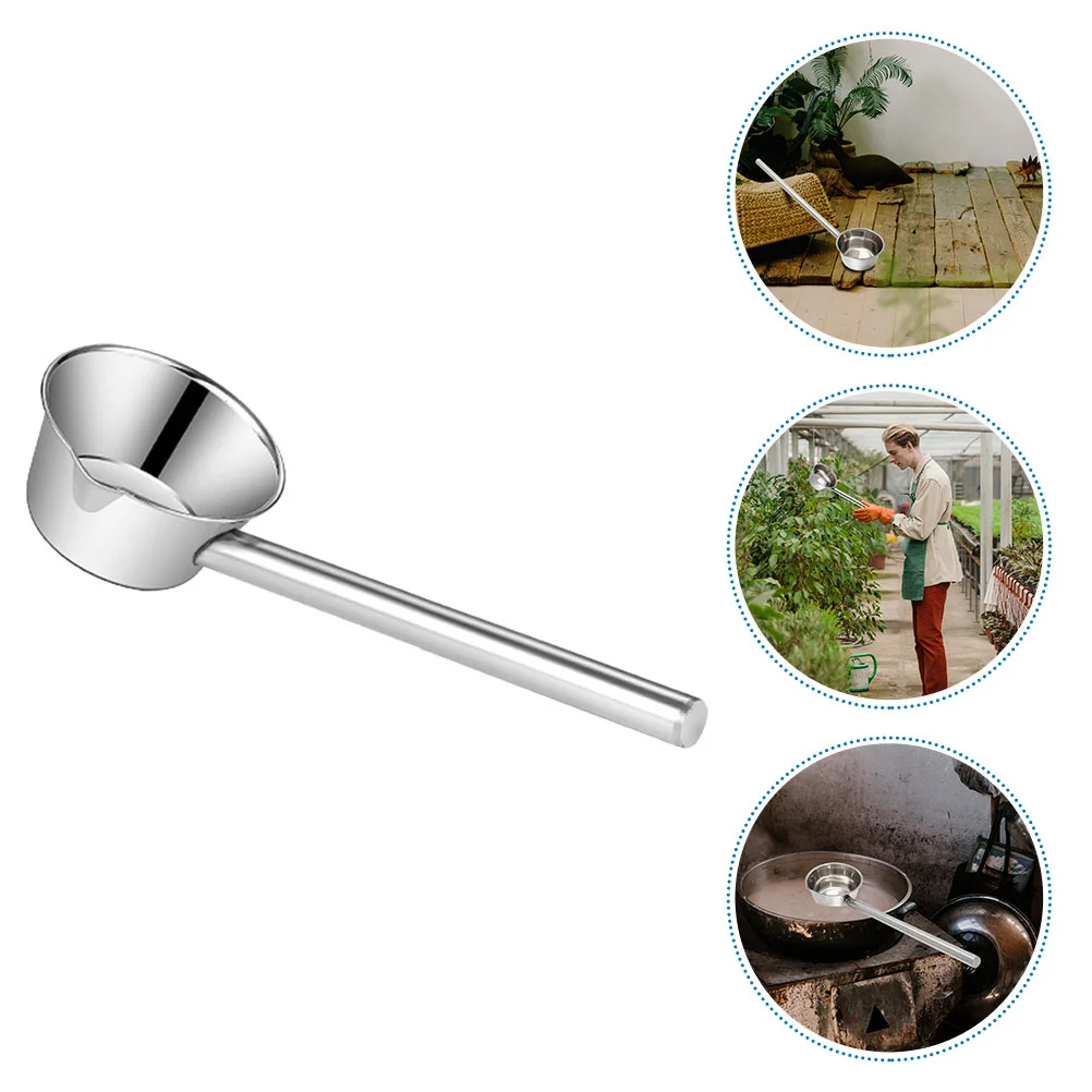 

Soup Ladle Stainless Steel Spoon Baby Bath Accessories Water Ladles Dining Hall