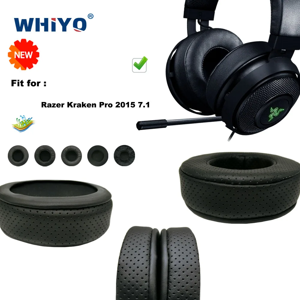 Сменные амбушюры для Razer Kraken Pro 2015 7 1 детали гарнитуры кожаная подушка бархатные
