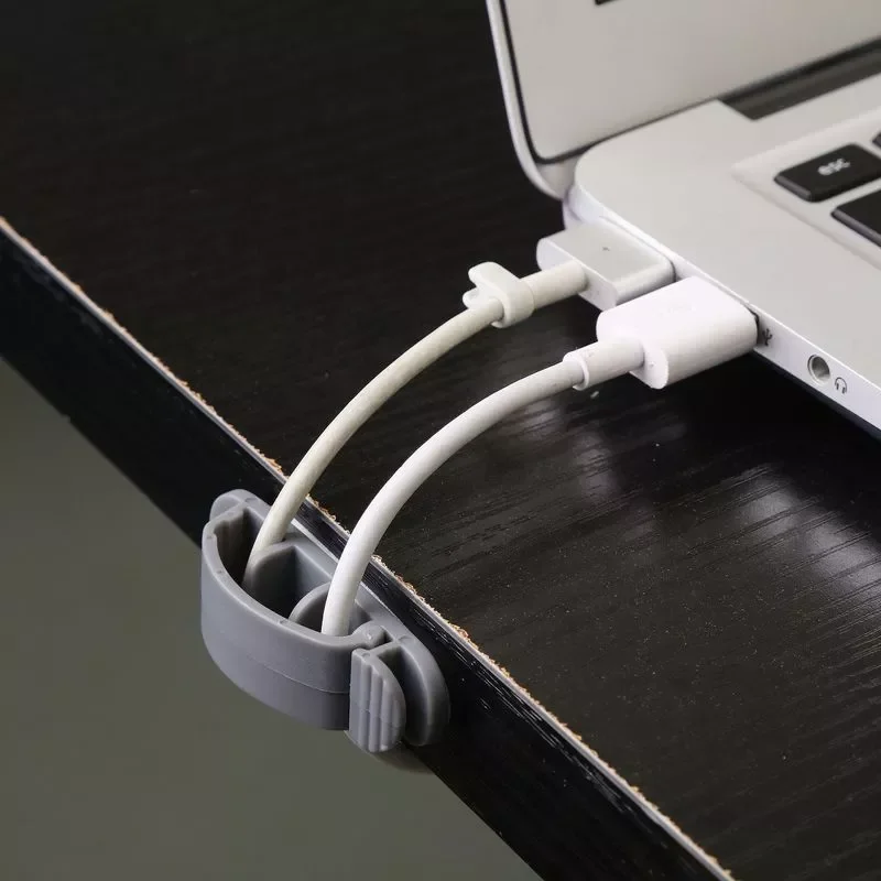 

3Pcs/set Desktop Wire Line Cable Winder Clip Ties Fixer Fastener Cable Storage Holder Flip Solid Line Cable Organizer Management