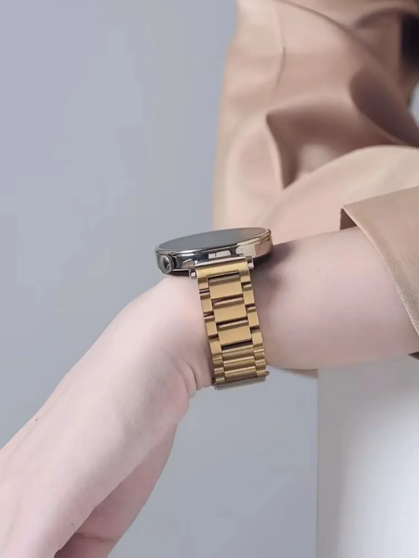 Металлический ремешок из нержавеющей стали 18 20 22 мм для Samsung Galaxy Watch7 6 5 4 3 Active Huawei GT