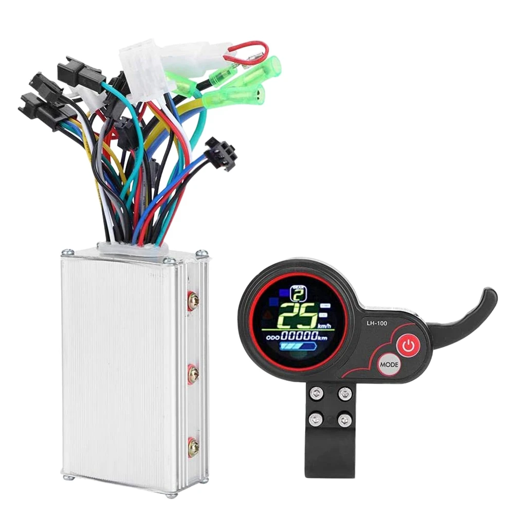 

48V 350W Electric Bike Controller Instrument Thumb Throttle with LCD Display Suitable for Electric Scooter