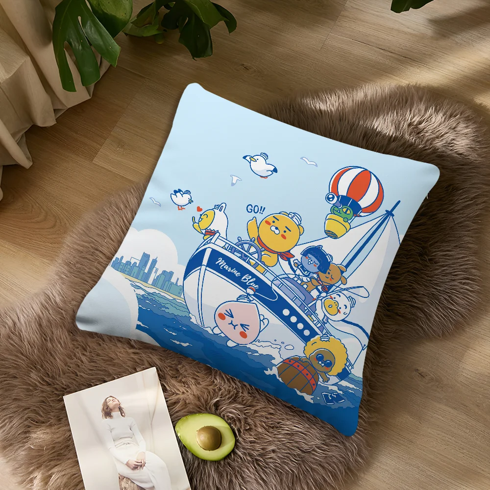 Милая наволочка с рисунком K-Kakao F-Friends диван гостиная спальня изголовье спинка