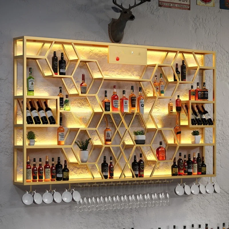 Настенный мини-стойка для вина витрина барный винный шкаф гостиной напитки