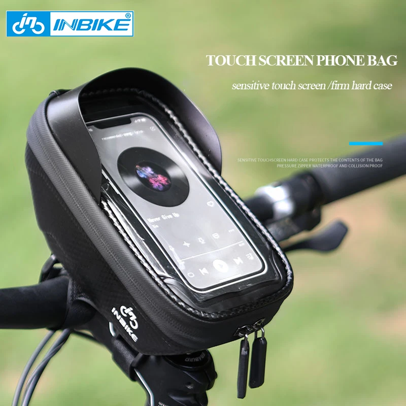 

INBIKE Bicycle Handlebar Bags Road Bike Top Tube Front Bag Touchscreen Mountain MTB Riding Bag 1.7L Cycling Bicycle Accessories