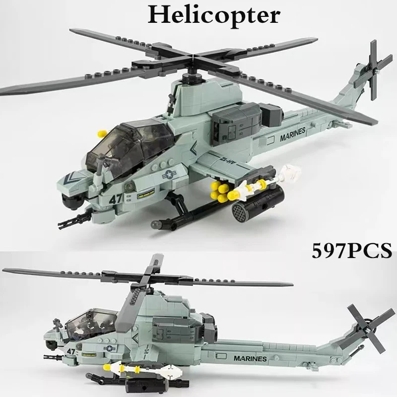 

597 шт., Детский конструктор «Военный патруль»