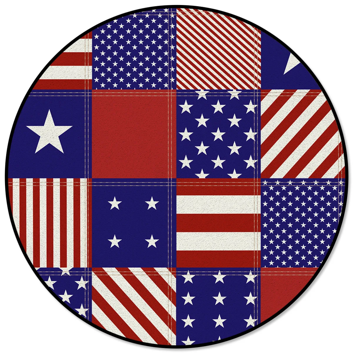 

Flag Independence Day Circle Rug Area Rug Large Carpets For Bed Room Rugs And Carpets For Home Living Room Bedroom Decor