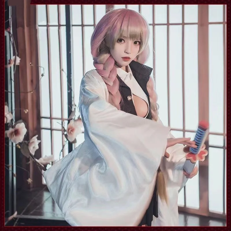 

Аниме Demon Slayer Kanroji Mitsuri костюмы для косплея Kimetsu No Yaiba костюмы на Хэллоуин для женщин кимоно костюм Одежда для ролевых игр