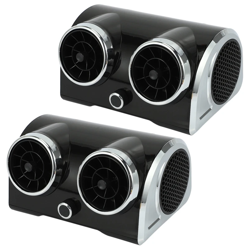 

2X 12V New Car Bladeless Electric Car Cooling Fan Motor Cooling Desktop Cooler For Vehicle Truck Rv Suv Boat Accessory