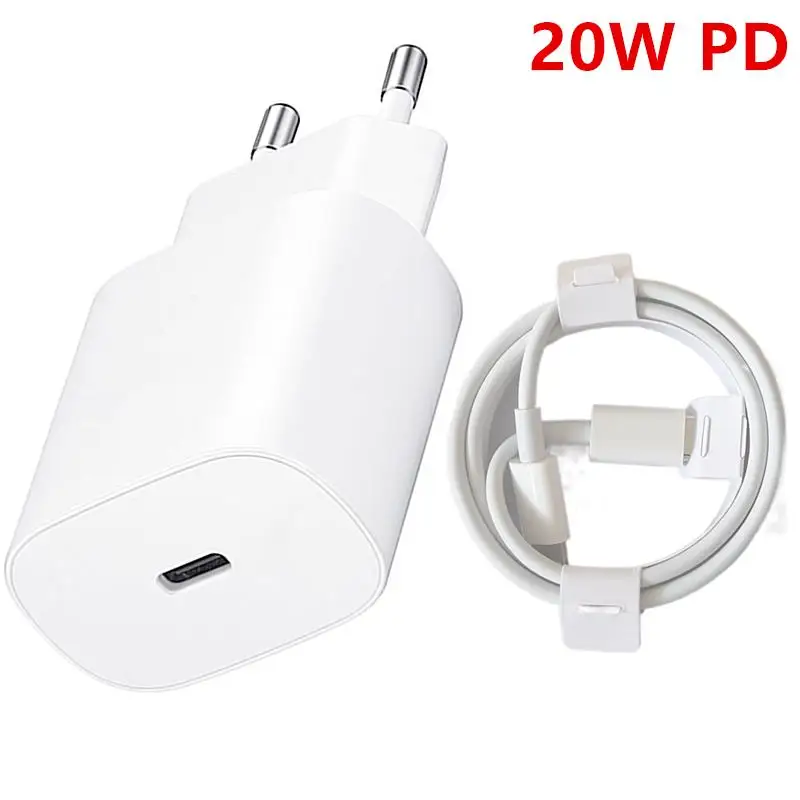 PD зарядное устройство 20 Вт USB Type C QC 4 0 3 Быстрая Зарядка адаптер внешний кабель для