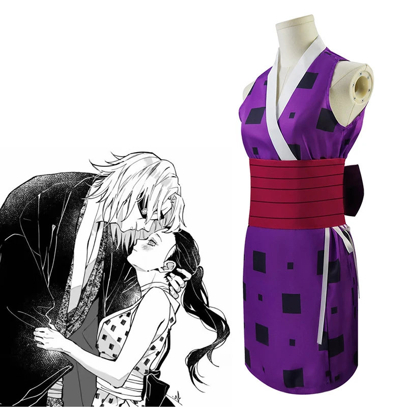 Аниме Demon Slayer Suma Hinatsuru Tengen Makio костюм для косплея Kimetsu No Yaiba Униформа платье одежда
