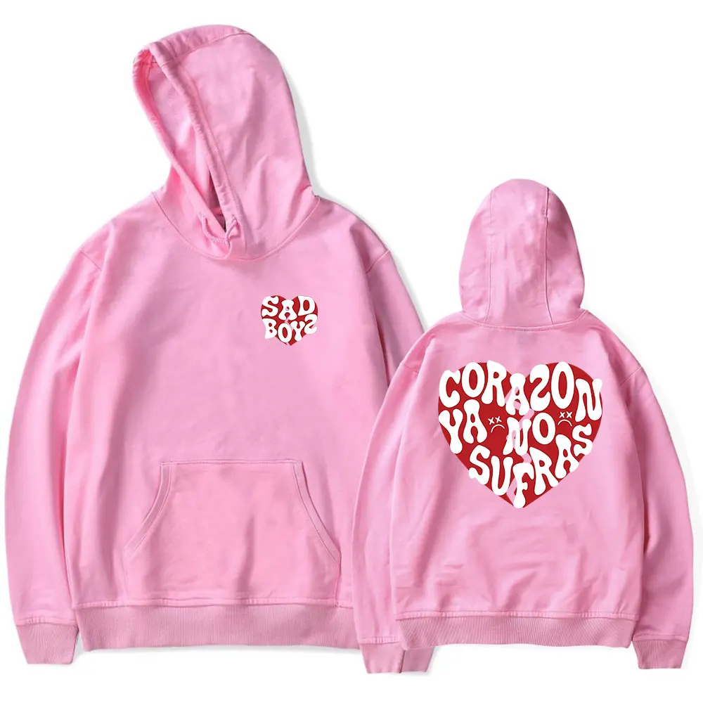 Толстовки Junior H No Sufras свитшоты Singer Tour Merch Зимняя Повседневная модная уличная