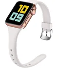 Силиконовый ремешок для Apple Watch Band se, умный Браслет для iWatch Series 7 6 5 4 3 2, 45 мм 42 мм 40 мм 38 мм