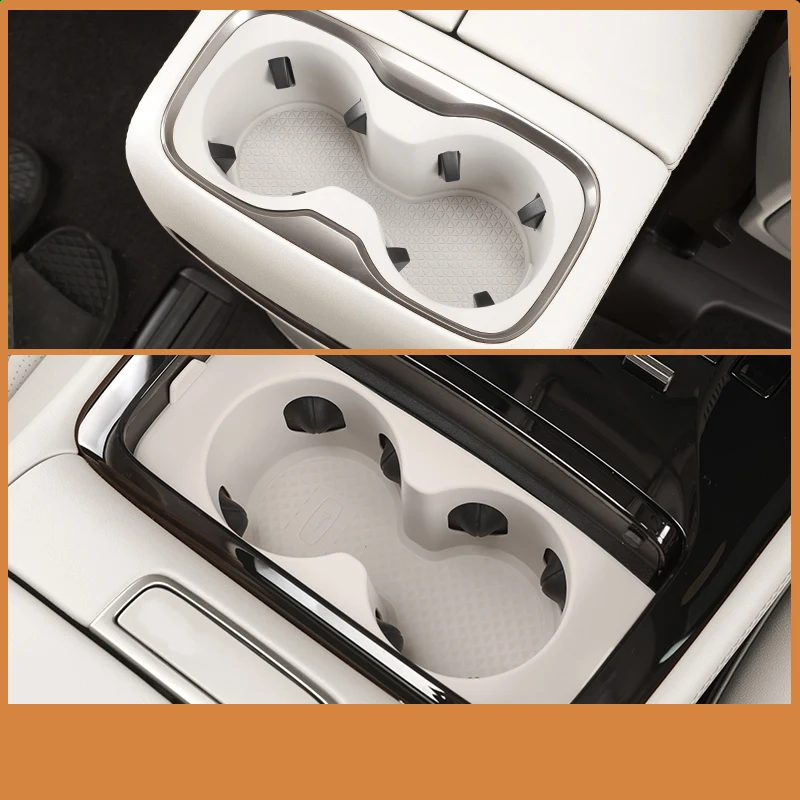 

Для BYD Denza D9 2024 2025 автомобильный центральный контроль, силиконовый держатель для стакана с водой, второй ряд, чашка для холодильника, ограничительный рукав, аксессуары