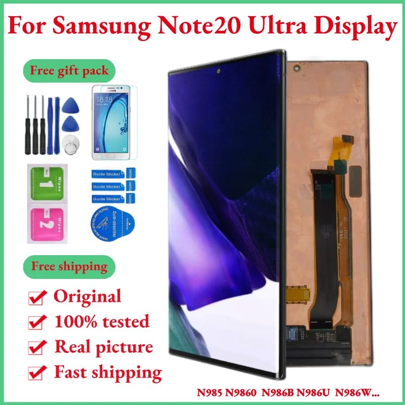 Original Note 20 Ultra 5G AMOLED Display For Samsung Note 20 Ultra LCD 6.9