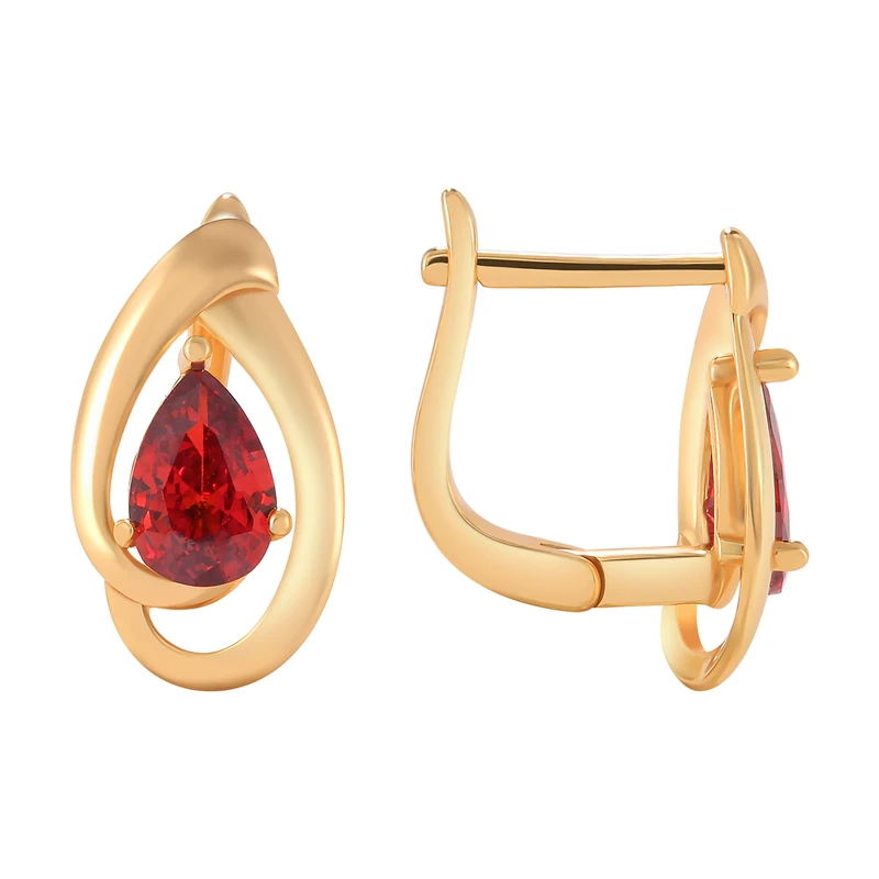 

Женские серьги-гвоздики из серебра 925 пробы с рубином CANNER Marquise