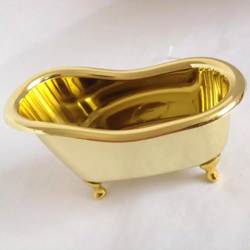 

Makeup Storage Box Creative Anti-slip Polished Bathtub Shape Makeup Storage Box for Home